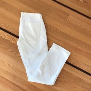 J. Crew Matchstick White Jeans